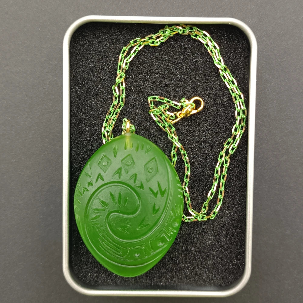 Heart of Koru - Handmade Necklace (Luminescent Resin)