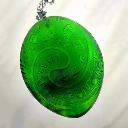 Heart of Koru - Handmade Necklace (Luminescent Resin)