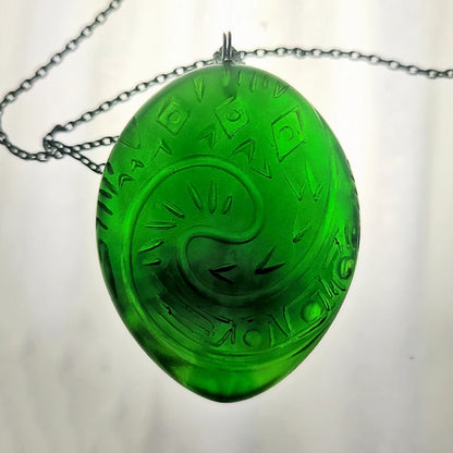 Heart of Koru - Handmade Necklace (Luminescent Resin)